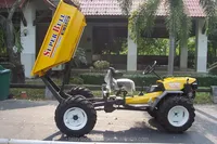 Landwirtschaftliche Traktoren zum Verkauf Palmöl-Traktor 4x4 Allradantrieb mit Lader und Kipper Mehrzweck-Ernte-Traktor
