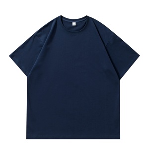 เสื้อยืดคอตตอน 100% หนัก 220 กรัม แบบสั่งทำพิเศษ OEM ODM ทรงโอเวอร์ไซส์ คอกลม แขนสั้น ไม่มีลาย พร้อมสกรีนโลโก้ - Product Image 3