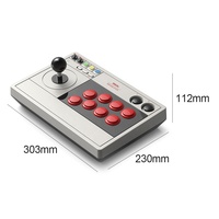 Rocker Jeu Contrôleur 8 8bitdo V3 Arcade Joystick 3 Mode BT 2.4GHz Sans Fil USB Filaire Lutte Bâton Pour Nintend Commutateur PC