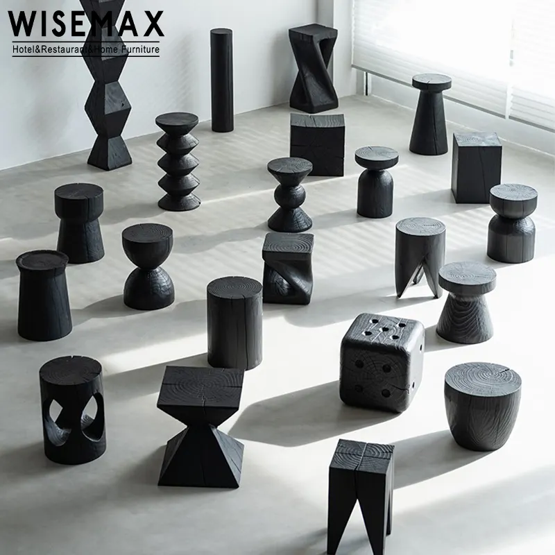 WISEMAX мебель в стиле Wabi-sabi мебель для гостиной небольшой диван боковой стол из массива дерева кофейный чайный столик для дома вилла