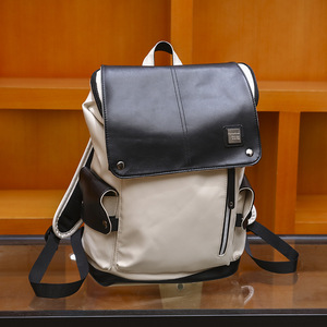 Wholesale Custom Logo Women Men Travel Laptop Backpack <b>Bag</b> Business Waterproof School <b>College</b> Student Leather Backpack - Product Image 1