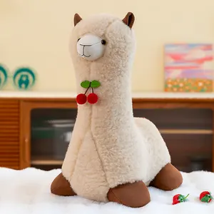 Grosir boneka lembut mainan mewah hewan baru buah Alpaca mainan mewah