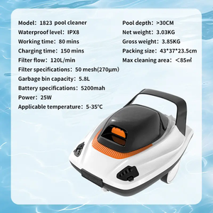 清洁无绳真空自动泳池游泳配件机器人清洁机器人 - Product Image 2