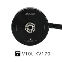 Motor Drone Brushless T-MOTOR V10L KV170 12S Tahan Air Berdaya Tinggi untuk UAV Angkut Berat Pesawat Sayap Tetap VTOL