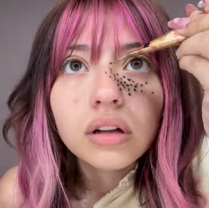 Pasta de Henna Marrón Granate para Pecas Falsas, Tinte Natural, Aplicador Cosmético en Botella, Maquillaje de Marca Privada - Product Image 2