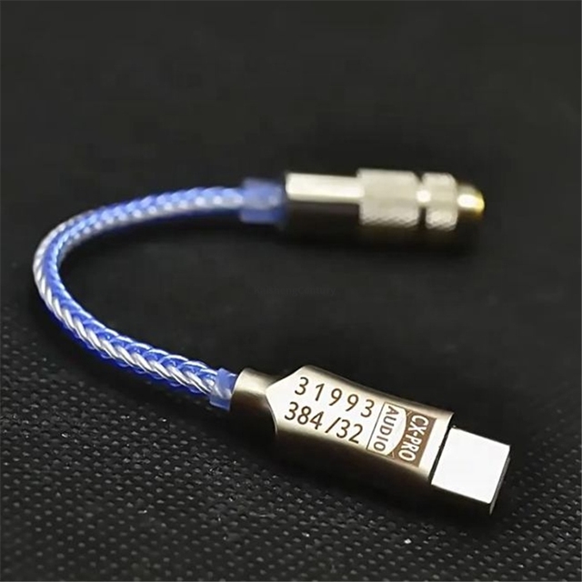CX31993 HiFi USB DAC Type C to 3.5mm Headphone Jack Amplifier DC Output Mobile Phone Adapter