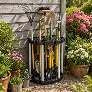 Foldable Adjustable Flexible Portable Storage Holder Organizer Shelf <b>Corner</b> Double Tool Rack - Product Image 1