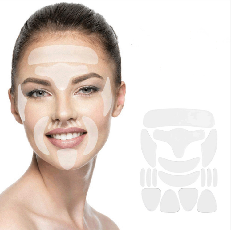 16pcs Facial Reusable Smoothing Silicone Anti Wrinkle Patches