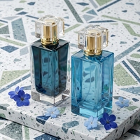 Flacons de parfum en verre de 100 ml, design rectangulaire moderne, unique, élégant et luxueux, fournisseur Anding.
