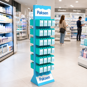 Unité en carton à double crochet pour équipement médical, impression HD, installation facile pour les pharmacies - Product Image 1