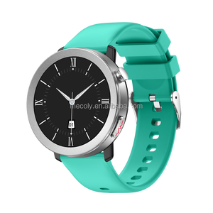 Smartwatch E200 con Display IPS Rotondo Verde, Dispositivo Indossabile con ECG PPG, Monitoraggio Ossigeno nel Sangue <span class=keywords><strong>e</strong></span> <span class=keywords><strong>Pressione</strong></span> Sanguigna, Orologio Intelligente Sportivo - Product Image 1