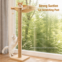 Hamac mural classique moderne en bois massif pour chat, plateforme de saut en forme d'escalier, échelle d'escalade, emballé en carton pour l'intérieur