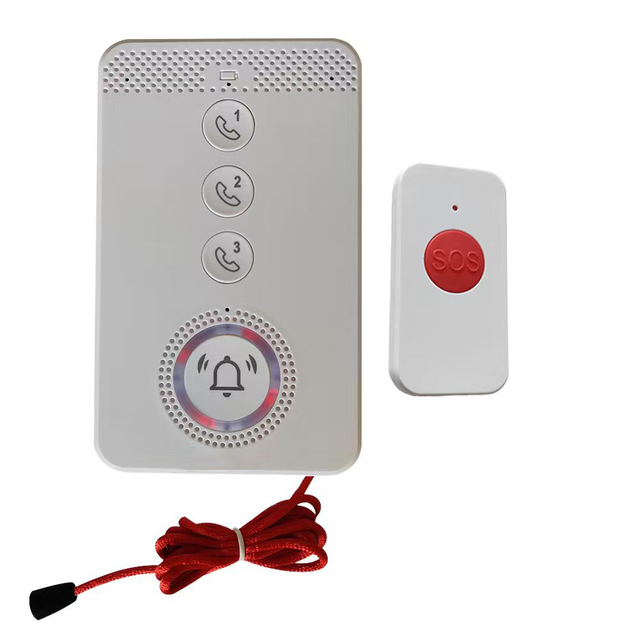 4G One Key Dial SOS Alarm Emergency Contact Elderly Disabled Voice Phone Call Panic Button Pull Rope IP65 Waterproof 130dB Alarm