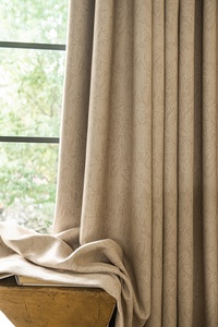 Kain Gorden Warna Hitam Susu Bermotif Bunga untuk Rumah, Kamar Tidur, Ruang Tamu, Grosir dari Produsen - Product Image 5