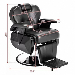 Silla de Barbero Hidráulica Antigua de Alta Resistencia Zs Wholesale, Muebles de Salón Contemporáneos de Cuero PU, Juego de Muebles de Salón de Lujo 70 - Product Image 5
