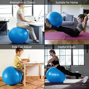 Ballon d'exercice de yoga en PVC de 45 cm, grand, durable, écologique, pour amincissement corporel et équilibre, vente en gros - Product Image 2
