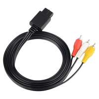 Cable AV RCA Universal de 1.8M para Consolas SNES N64 GameCube SFC, Cable de Video para TV de 2 Canales de Audio, Compatible con Consolas Clásicas para N64