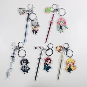 Anime acrílico Demon Slayer <span class=keywords><strong>Kimetsu</strong></span> <span class=keywords><strong>no</strong></span> <span class=keywords><strong>Yaiba</strong></span> acrílico llavero personaje colgante llavero - Product Image 3