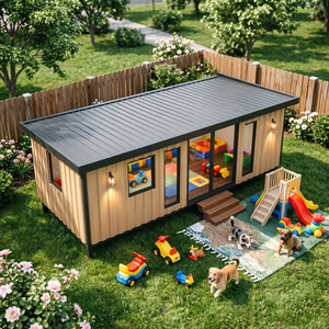Cabane de jardin pour enfants préfabriquée, design sûr, espace de jeu extérieur, matériaux durables, montage facile et rapide - Product Image 1