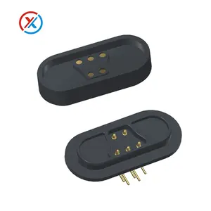 Hochstrom-USB-Magnet anschluss vom Hersteller 4-poliger wasserdichter Messing-Pogo-Pin für langlebige Verbindungen