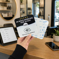 Autocollant NFC pour table avec puce NTAG215, plaque PVC personnalisée pour laisser un avis en tapotant, pour restaurant, hôtel, salon