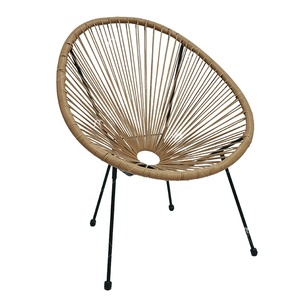 Silla de Comedor de Ratán y Metal para Jardín, Muebles Brito para Exteriores, Silla de Patio para Ocio, Precio al por Mayor - Product Image 1