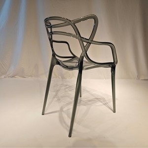 Ghế ăn lưng hình tai mèo bằng nhựa trong suốt Ghế bành giải trí hiện đại và đơn giản dành cho nhà hàng & tiệc chiêu đãi - Product Image 4