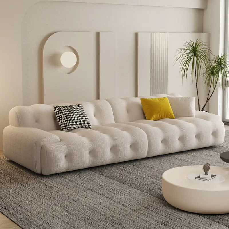 Set in stile europeo salotto mobili per la casa struttura in legno divano di lusso in tessuto 3d modulare moderno