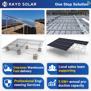 Supports de montage au sol en acier anodisé pour panneaux solaires, rails de montage pour une installation facile, garantie 10 ans - Product Image 4