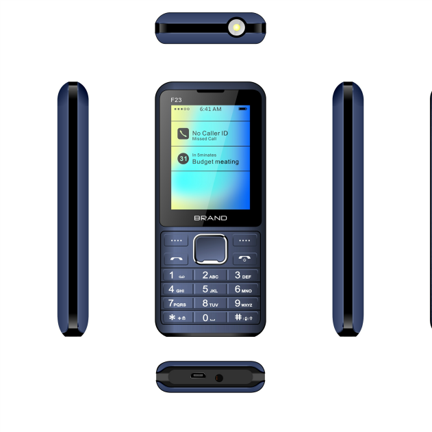 OEM ODM Factory 2.4 Inch Mobile Phone with Keyboard Keypad Dual Sim Cards Simple F23 Gotel GT2243