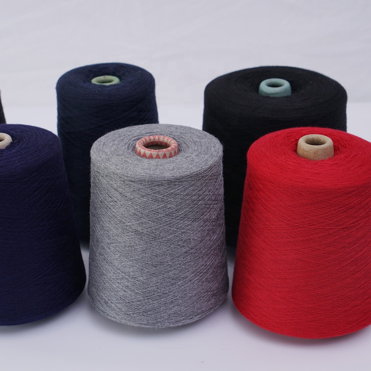 Factory Wholesale Wool Nylon Blended Yarn Ring Spun Top Dyed Yarn