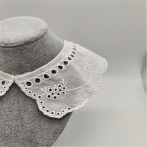 Accesorios de cuello desmontables <span class=keywords><strong>collar</strong></span> de encaje material de encaje negro collares de escote para niños encaje kerah aplikasi - Product Image 2