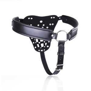 Remaches decorativos bloqueables para hombres, Tanga Sexy <span class=keywords><strong>de</strong></span> cuero PU <span class=keywords><strong>de</strong></span> <span class=keywords><strong>castidad</strong></span>, ropa interior masculina, pantalones con jaula para pene, cinturón <span class=keywords><strong>de</strong></span> <span class=keywords><strong>castidad</strong></span> sexual - Product Image 4
