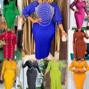 Robe florale imprimée à manches longues <span class=keywords><strong>et</strong></span> <span class=keywords><strong>taille</strong></span> haute, nouvelle collection, prix de gros, vêtements africains pour femmes, grandes tailles - Product Image 5