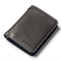 Dompet Pria Gaya Retro Kelas Atas dengan Bukaan Terbuka, Slot Kartu Ganda, Kapasitas Besar, Lapisan Poliester, Dompet Kulit PU