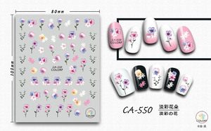 Nueva llegada 3D personalizado <span class=keywords><strong>San</strong></span> <span class=keywords><strong>Valentín</strong></span> Rosa flor <span class=keywords><strong>uñas</strong></span> arte pegatina impermeable plástico 3D <span class=keywords><strong>uñas</strong></span> calcomanías al por mayor a granel - Product Image 5