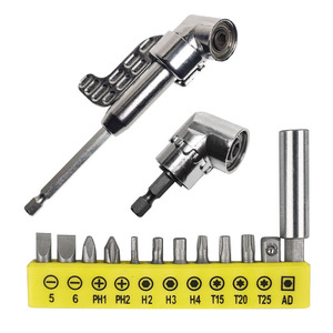 105 Degree <b>Screwdriver</b> <b>Bit</b> Corner Connector 1/4 Inch Carbon Steel Drill Accessory Extension Sleeve - Product Image 4