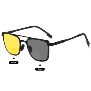 Occhiali da lettura all'aperto per leggere il sole giallo notte protezione uomini donne grigio fotocromatico occhiali bifocali presbiopia - Product Image 3
