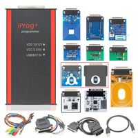 Programador IProg+ Herramienta de Diagnóstico OBD2, Reinicio de ECU, Tacómetro, IMMO, Airbag, Corrección de Kilometraje, Programación de Llaves con Adaptadores Completos