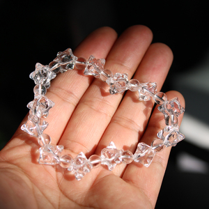 En vrac En Gros 8mm Naturel Clair Quartz Cristal Pierre De Guérison MerKaBa Étoile Méditation Bracelet Bracelet pour Cadeau - Product Image 2