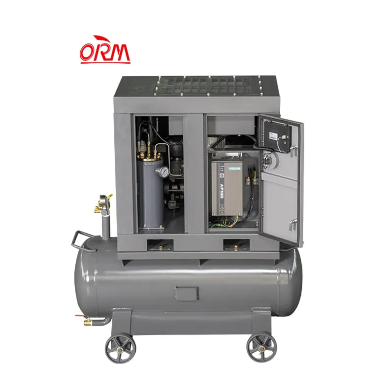 Compresor de aire de tornillo de baja potencia múltiple de 7.5KW con especificaciones opcionales