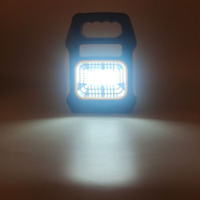 Nouvelle lampe portable multifonctionnelle d'urgence pour le camping en extérieur, alimentée par énergie solaire, rechargeable par USB, lampe de travail, projecteur de tente