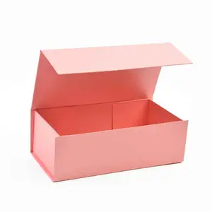 맞춤형 로고 럭셔리 골판지 접을 수있는 접이식 단단한 종이 포장 접이식 마그네틱 접이식 선물 자기 상자