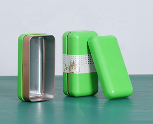 Boîte en métal personnalisée avec couvercle 1oz 2oz 3oz 4oz, emballage carré, logo personnalisé, boîtes à thé rondes - Product Image 2