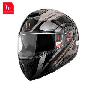 Casques de moto MTHELMETS ATOM SV Casque rabattable à double visière Design graphique Fermeture rapide Homologué ECE - Product Image 4