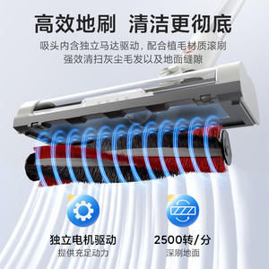 Aspiradora con Cable AUX, 120AW, Motor Eléctrico sin Escobillas, Doble Depósito de Polvo, Portátil, para Limpieza de Pisos del Hogar - Product Image 3