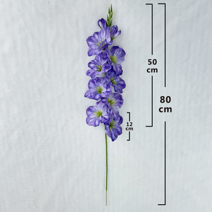 QYYM-44 <span class=keywords><strong>Xinxin</strong></span> 3D Glaïeul Real Touch Larkspur artificiel Delphinium Grandiflorum fait à la main maison mariage et décoration de fête - Product Image 5