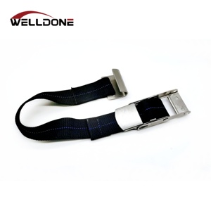 Sangle <span class=keywords><strong>d</strong></span>'<span class=keywords><strong>arrimage</strong></span> à boucle centrale réglable en acier inoxydable de 2 "avec <span class=keywords><strong>crochet</strong></span> - Product Image 3