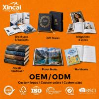 Impression en gros de livres brochés à reliure parfaite personnalisée pour rapports d'entreprise avec conception de logo sur mesure et échantillons gratuits