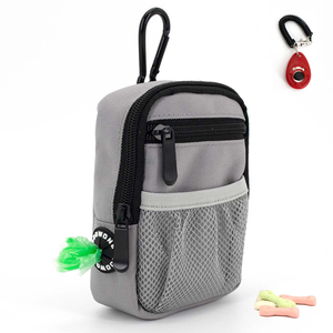 सभी एक पर्यावरण के अनुकूल नरम कुत्ते का इलाज पाउच प्रशिक्षण क्लिकर अंतर्निहित पॉप बैग डिस्पेंसर सामने की जेब पिल्ला की आज्ञाकारिता आपूर्ति - Product Image 1